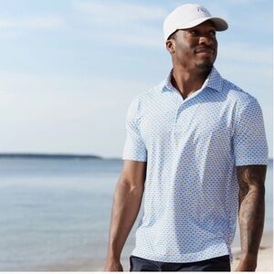 Rhoback The Puddle Jumper Men’s Performance Polo Sz L